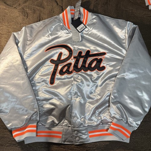Patta satin bomber silver - patta,